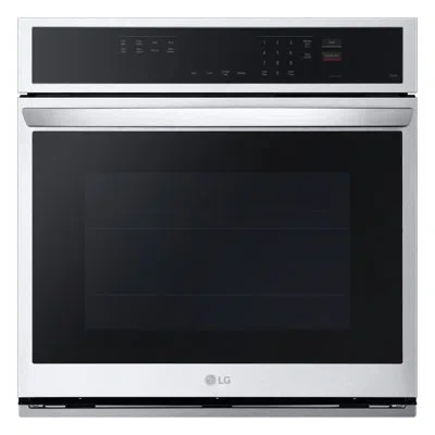 Lg Smart Wall Oven With Convection And Air Fry, 4.7 Cu. Ft. In Black,stainless Steel