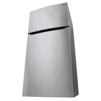 Lg Top Freezer Refrigerator With Reversible Door, Reversible Door, Stainless Steel 20 Cu. Ft. In Gray