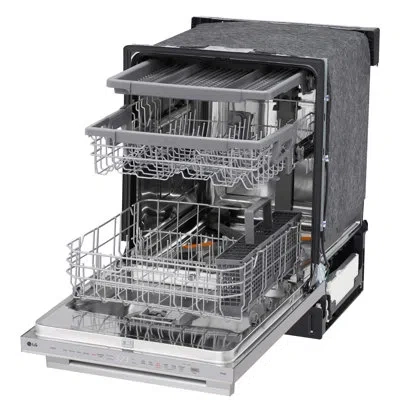 Lg Top-control Dishwasher With 1-hour Wash & Dry, Quadwash® Pro And Dynamic Heat Dry, Stainless Steel