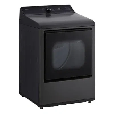 Lg Ultra Large Capacity Rear Control Gas Dryer With Ai Sensing And Thinq® Smart Features, 7.3 Cu. Ft. In Platinum Black