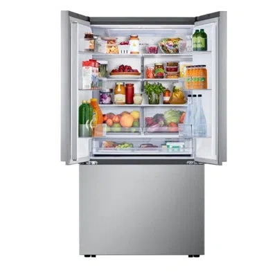 Lg Zero Clearance 25 Cu. Ft. Counter-depth Max 3-door French Door Refrigerator With Thin Door Design In Stainless Steel