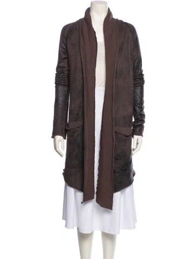 Pre-owned L.g.b. Distressed Accents Robe In Brown
