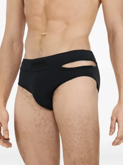 Lgn Louis Gabriel Nouchi Asymmetric Cut-out Swim Briefs In Multi