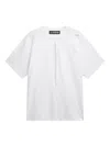 Lgn Louis Gabriel Nouchi Asymmetrical Split-detail T-shirt In White