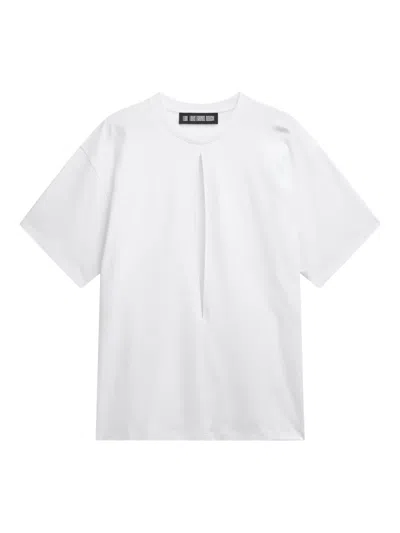 Lgn Louis Gabriel Nouchi Asymmetrical Split-detail T-shirt In White