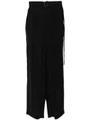 LGN LOUIS GABRIEL NOUCHI BELTED WIDE-LEG TROUSERS