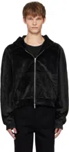 Lgn Louis Gabriel Nouchi Black Raglan Hoodie In Black