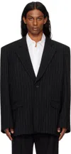 Lgn Louis Gabriel Nouchi Black Single Breasted Oversized Blazer
