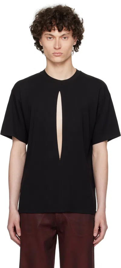 Lgn Louis Gabriel Nouchi Black Slit T-shirt