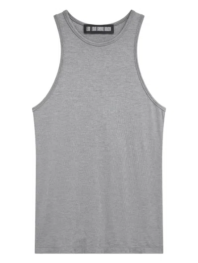 Lgn Louis Gabriel Nouchi Cross-back Tank Top In Gray