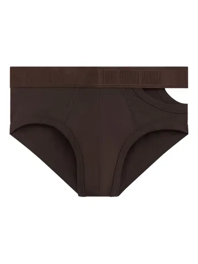 Lgn Louis Gabriel Nouchi Cut-out Briefs In Black