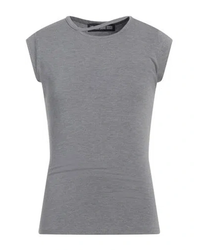 Lgn Louis Gabriel Nouchi Man T-shirt Grey Size M Modacrylic, Polyester, Elastane