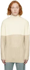 Lgn Louis Gabriel Nouchi Off-white Mock Neck Sweater In Off White 003