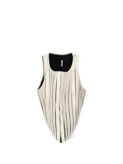 Lgn Louis Gabriel Nouchi Paneled Leather Tote Bag In White