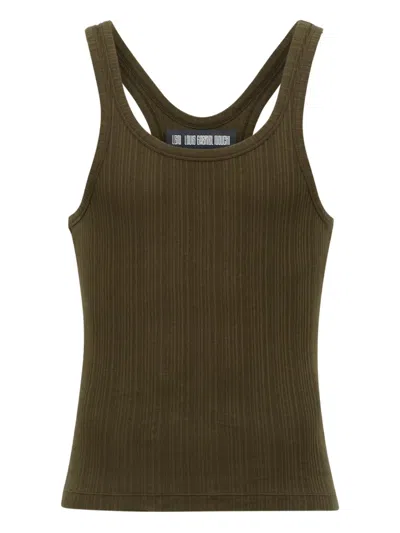 Lgn Louis Gabriel Nouchi Ribbed Vest In Green