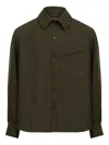 Lgn Louis Gabriel Nouchi Signature Pocket Shirt In Green