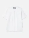 Lgn Louis Gabriel Nouchi Asymmetrical Split-detail T-shirt In White