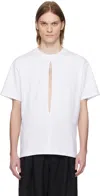 Lgn Louis Gabriel Nouchi White Slit T-shirt In White 002