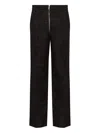 Lgn Louis Gabriel Nouchi Zip Straight Trousers In Black