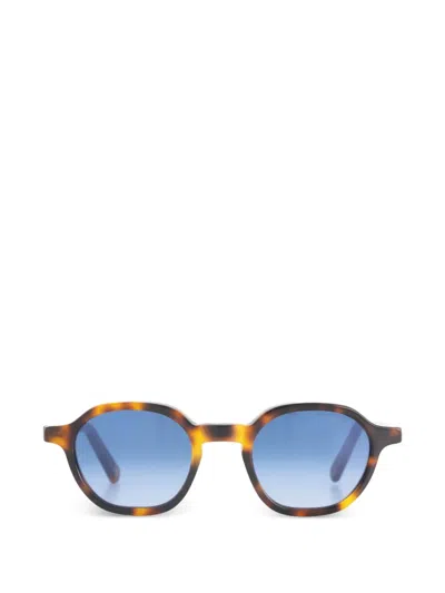 Lgr Algiers Tortoiseshell-effect Geometric-frame Sunglasses In Brown
