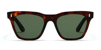 Lgr Cecile 3141 Men's Sunglasses Tortoiseshell Size 53 In Green