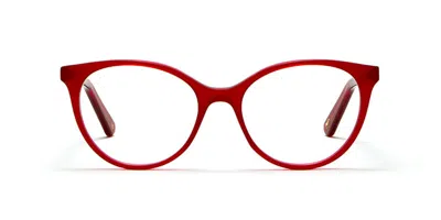 Lgr Cleopatra 5678 Occhiali Da Vista Rossi Per Uomo (solo Montatura)