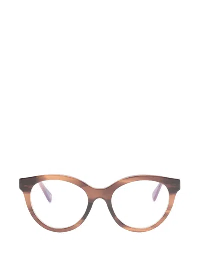 Lgr Cleopatra Bold Cat-eye Glasses In Brown