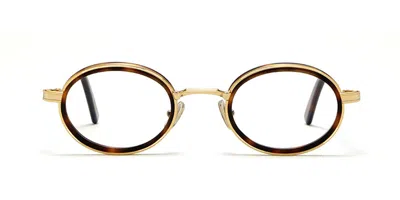 Lgr Karnak 6821 Men's Glasses Gold Size 45 - Free Lenses - Blue Light Block Available In Brown