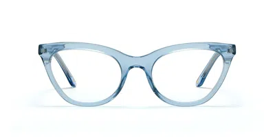 Lgr Luiza 5671 Occhiali Da Vista Blu Per Donna (solo Montatura)