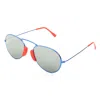Lgr Unisex Sunglasses  Agadir-blue-08  54 Mm Gbby2 In Blue