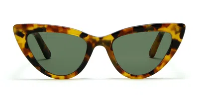 Lgr Orchid 5924 Men's Sunglasses Tortoiseshell Size 52 In Green
