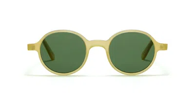 Lgr Reunion 4661 Men's Sunglasses Yellow Size 46 In Opaque Honey Yellow