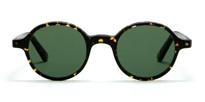 Lgr Reunion 5461 Men's Sunglasses Tortoiseshell Size 48 In Green