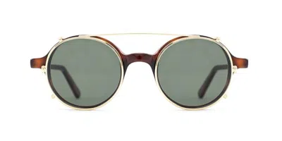 Lgr Reunion Clip-on Only 2365 Men's Sunglasses Gold Size 46 In Multi