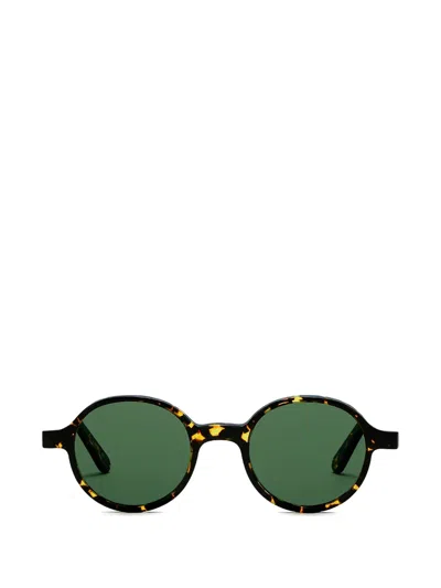Lgr Reunion Round-frame Sunglasses In Brown
