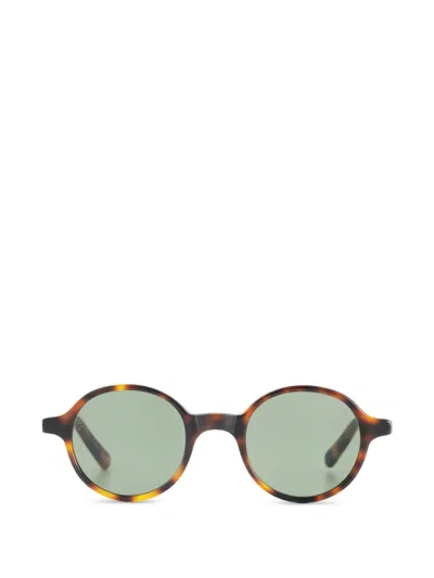 Lgr Reunion Round-frame Tortoiseshell-effect Sunglasses In Brown