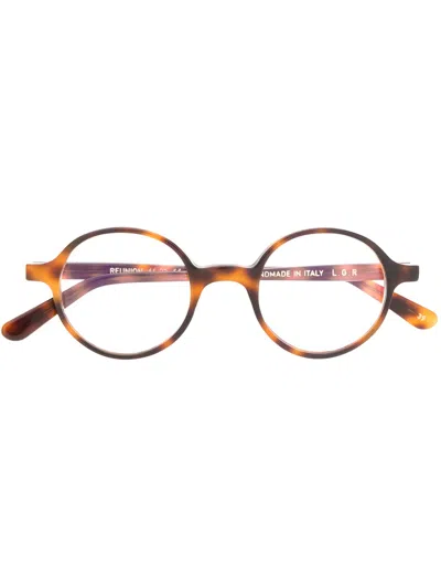 Lgr Round Frame Glasses In Brown
