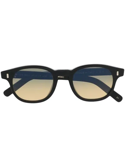 Lgr Round-frame Tinted Sunglasses In Black