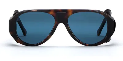 Lgr Sand Flap Polarized 6280 Men's Sunglasses Tortoiseshell Size 58 In Brown