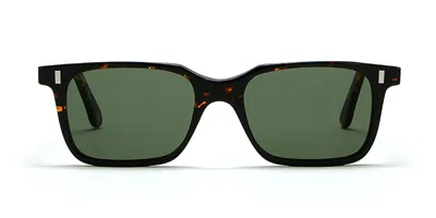 Lgr Suez 6957 Men's Sunglasses Tortoiseshell Size 53 In Green