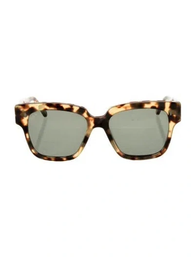 Pre-owned L.g.r World Oversize Tinted Sunglasses In Brown