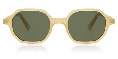 Lgr Zanzibar 5437 Men's Sunglasses Yellow Size 46