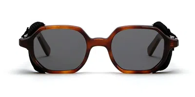 Lgr Zanzibar Flap L.g.r For Sease 6723 Men's Sunglasses Tortoiseshell Size 48 In Multi
