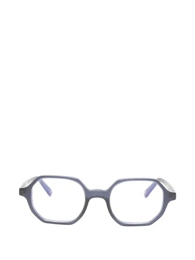 Lgr Zanzibar Geometric-frame Glasses In Blue