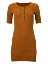 Lhd Button Knit Samphire Dress In Brown