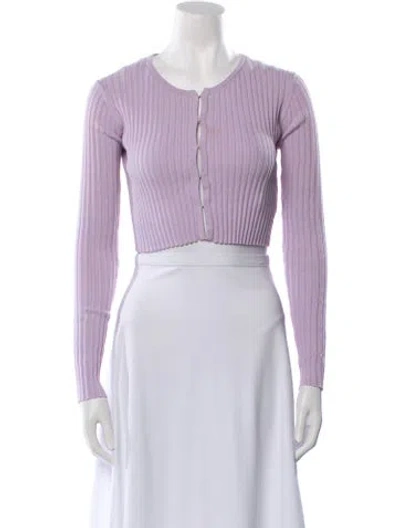 Pre-owned Lhd Crew Neck Sweater In Purple