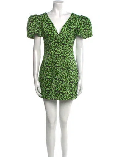 Pre-owned Lhd Floral Print Mini Dress In Multi