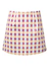 Lhd Ingham Citadelle Check Pattern Skirt In Neutral