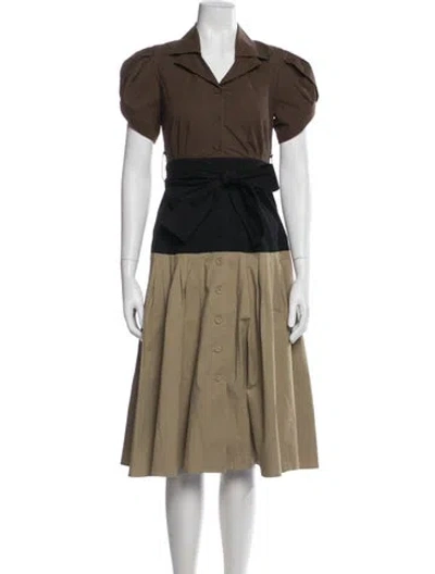 Pre-owned Lhd Midi Length Dress In Neutral