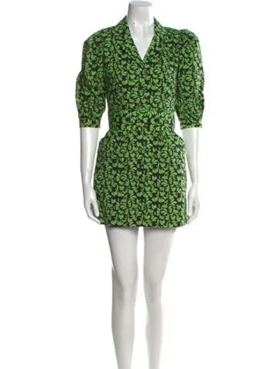 Pre-owned Lhd Printed Mini Dress In Multi